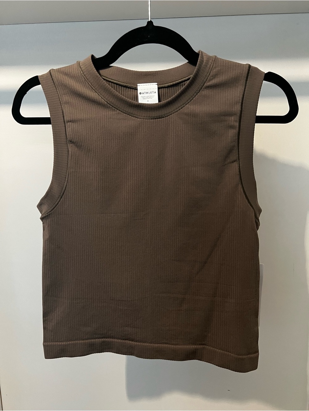 Athleta Renew Seamless Muscle Tank Mortar Mushroom M NWT
